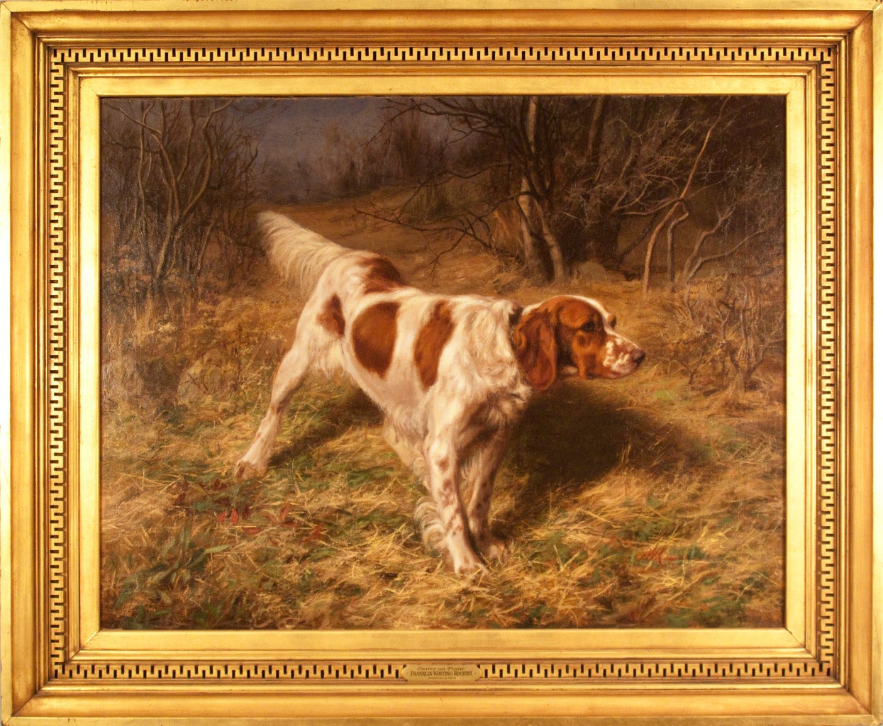 Franklin Whiting Rogers - Setter in a Landscape at 1stDibs