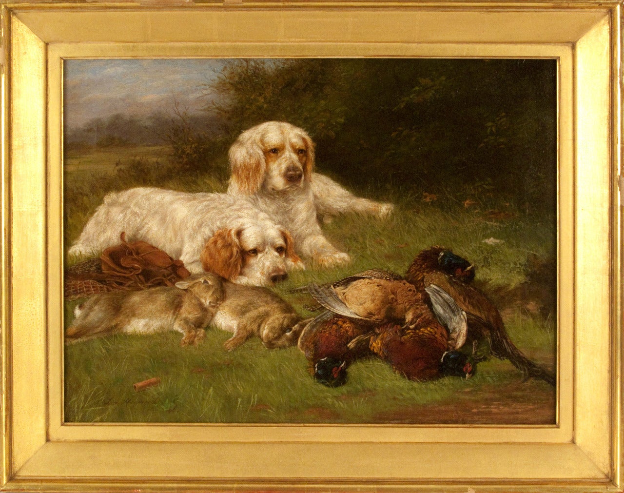 Tom Heywood Animal Painting - Waiting for Master