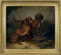 Dachshunds at Rest, 1855