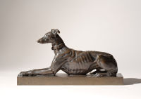 Antique Reclining Greyhound, 1868