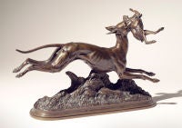 Antique Greyhound and Hare, 1870