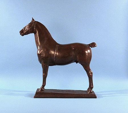 Eugene Morahan Animal Painting - Standing Hackney Horse