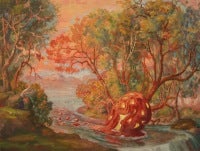 Study for Self Portrait as Red Tent II