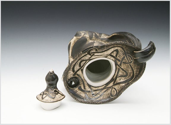 untitled teapot - Arts and Crafts Sculpture by David Regan