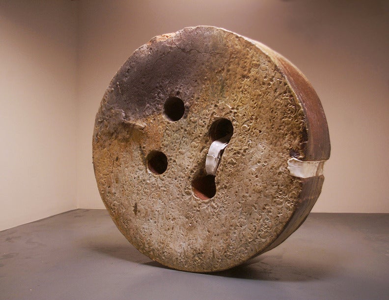 Huge  Button - Sculpture by Ryan Mitchell