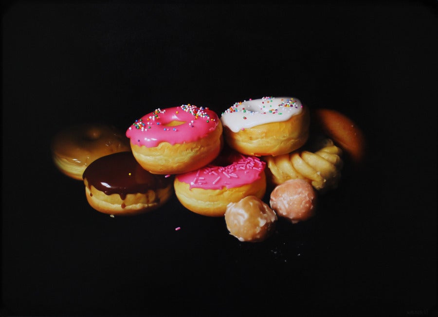 Jason Walker Figurative Painting - Donut Pile