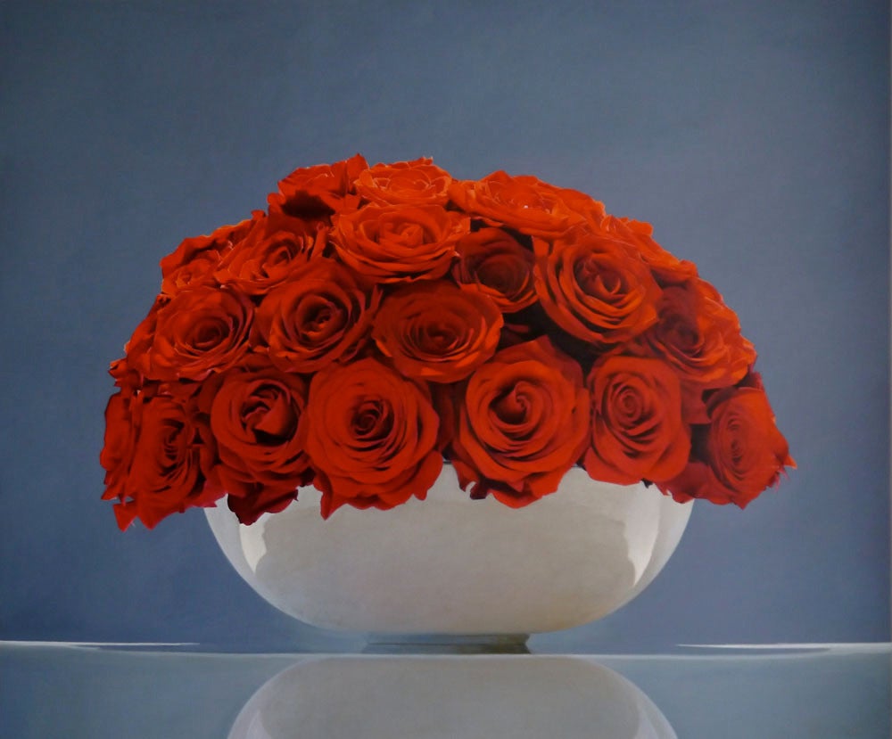 Sarah Sibley Figurative Painting - Red Roses