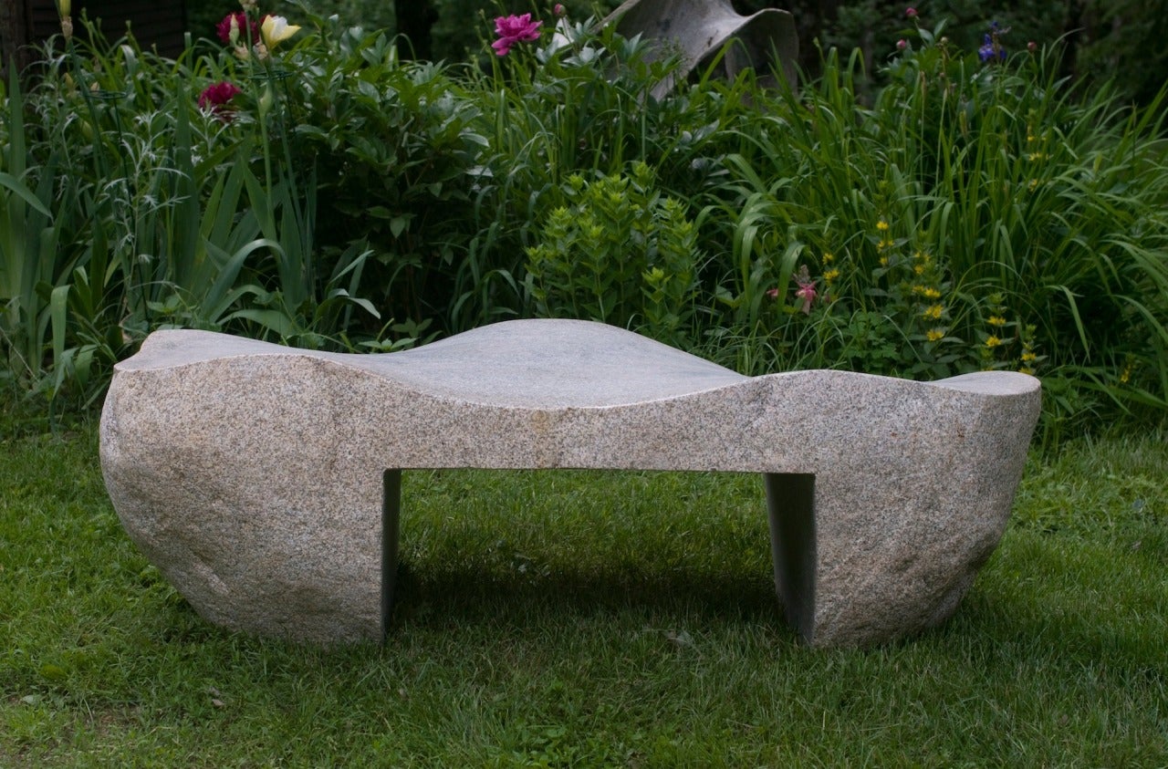 Gary Haven Smith Abstract Sculpture - Wave Bench III