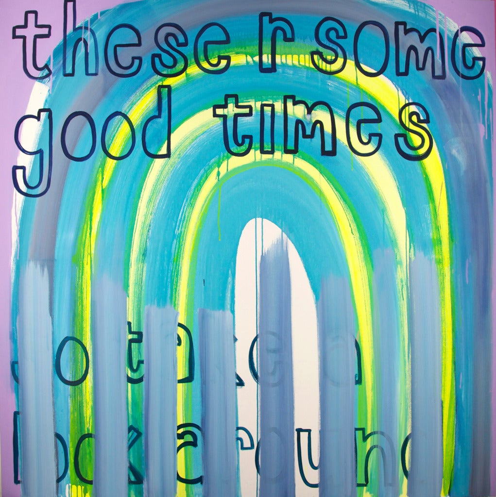 these r some good times - Painting by Erin Rachel Hudak
