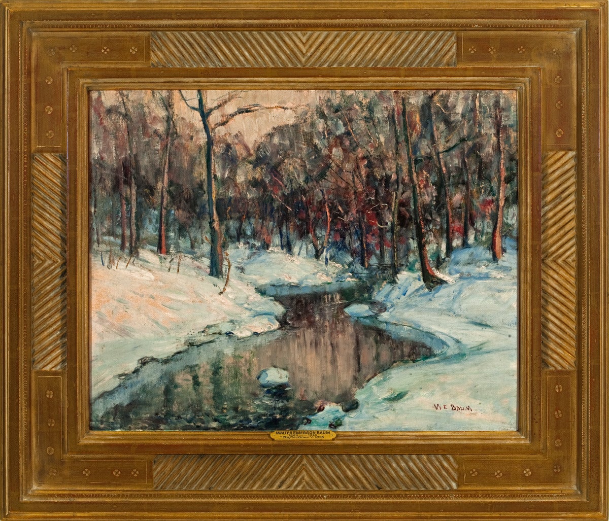 Walter Emerson Baum Landscape Painting - "Reflections"