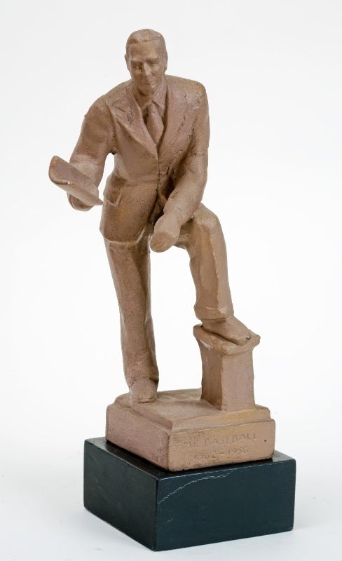 Harry Rosin Figurative Sculpture - "Connie Mack"