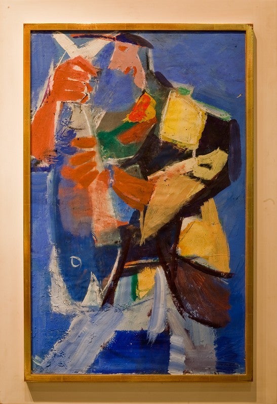 Vaclav Vytlacil Abstract Painting - "The Happy Fisherman'
