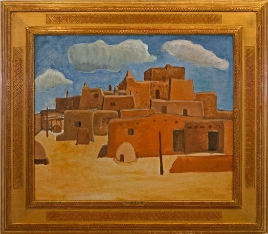 Henry Baker Landscape Painting – ""Pueblos""