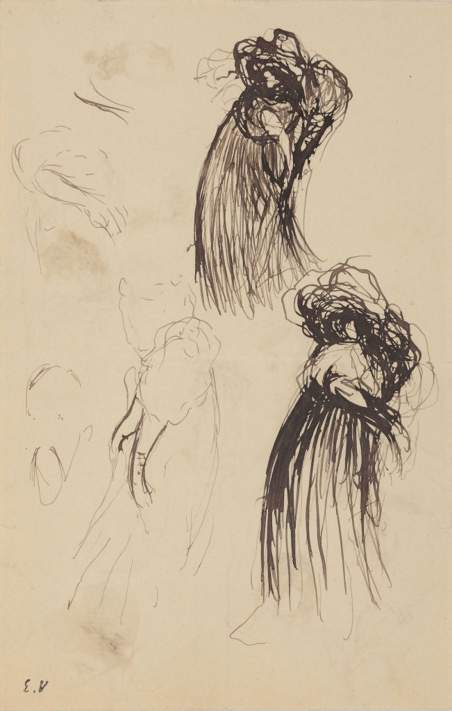 Edouard Vuillard Figurative Art - The Singer (La chanteuse)