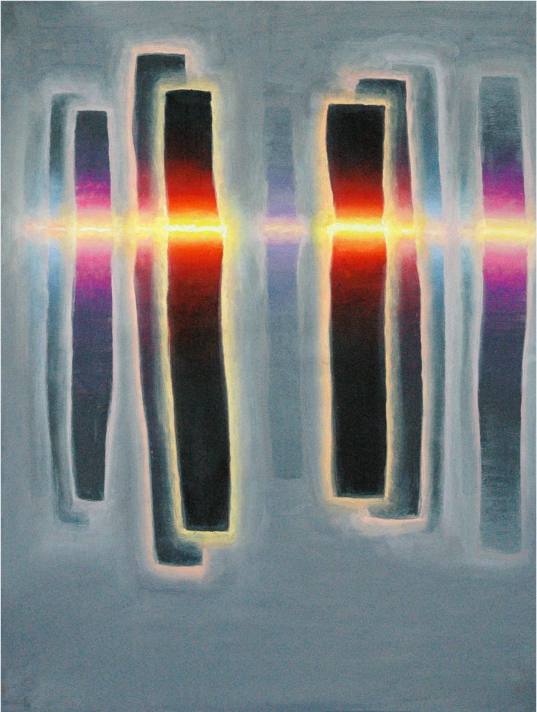 Gerard Mossé Vellum Painting E4, Painting at 1stdibs