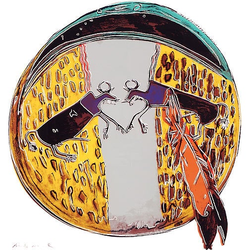 Plains Indian Shield - Print by Andy Warhol