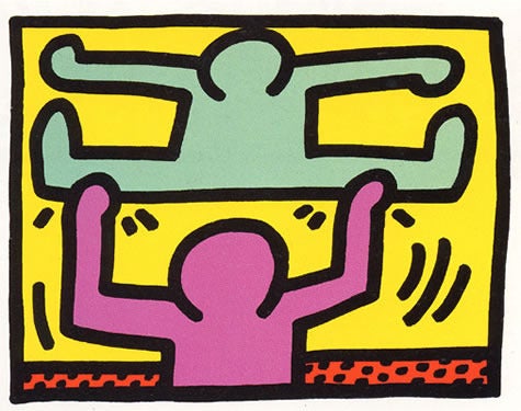 Pop Shop 1 D - Print by Keith Haring