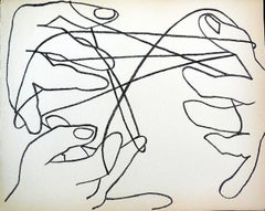 Cats Cradle,  Original French Mourlot Modernist Lithograph 1950s