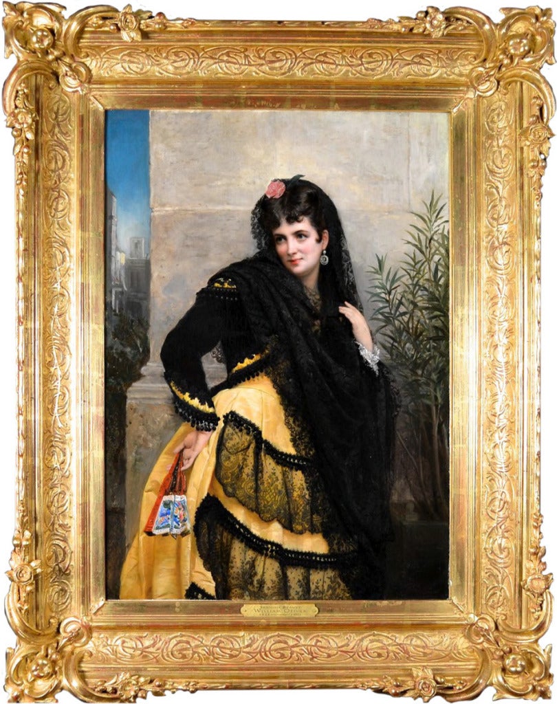 Wiliam Oliver Portrait Painting - Spanish Beauty