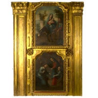 A Set of Large Spanish Colonial Panels Depicting the Life of Christ