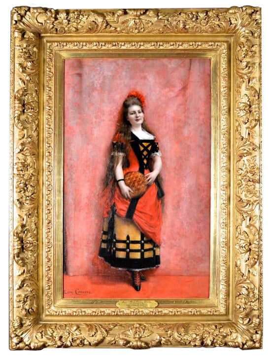 Léon Commere Figurative Painting - Portrait of Jeanne Marie ThÃ?©rÃ?�¨se Lebaudy, Comtesse de Fels