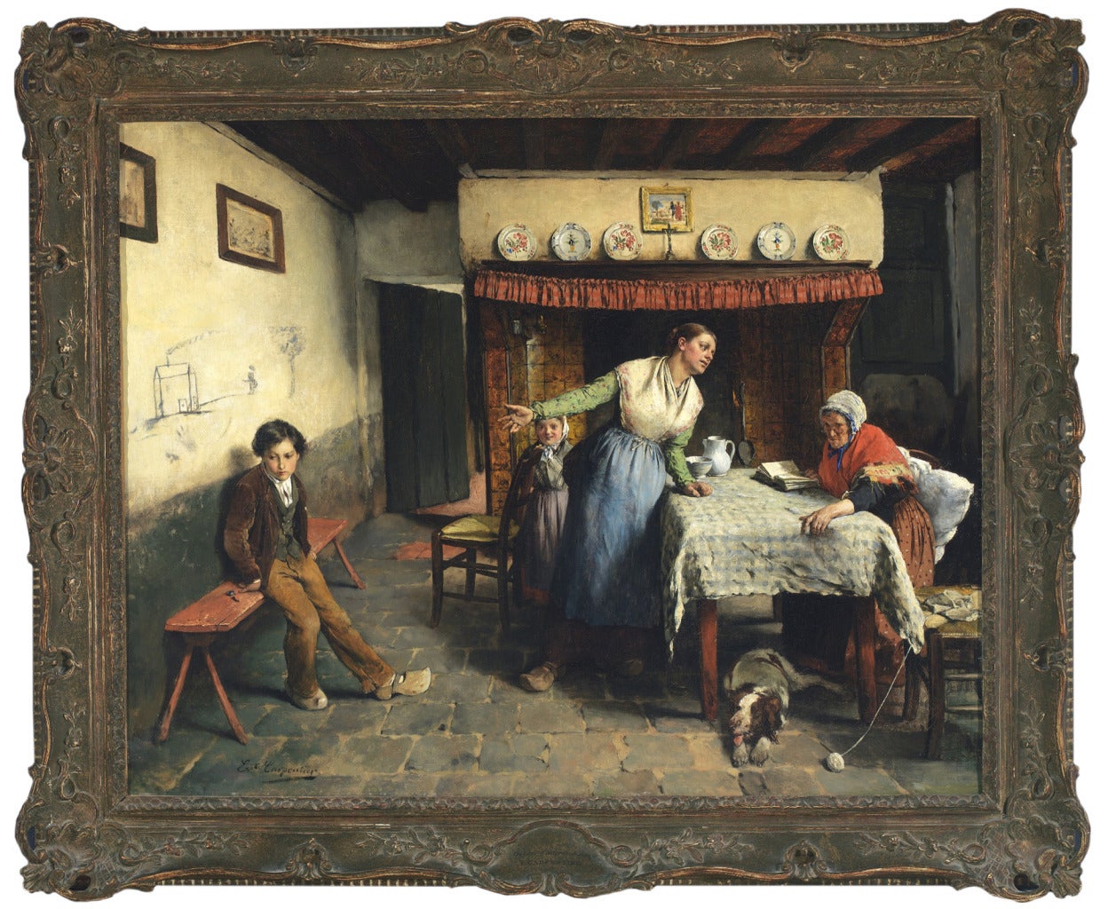 Evariste Carpentier Figurative Painting - The Misunderstood Masterpiece