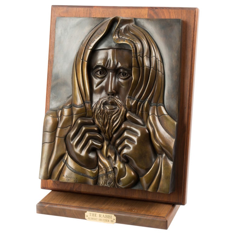 Albert Seltzer Figurative Sculpture - The Rabbi