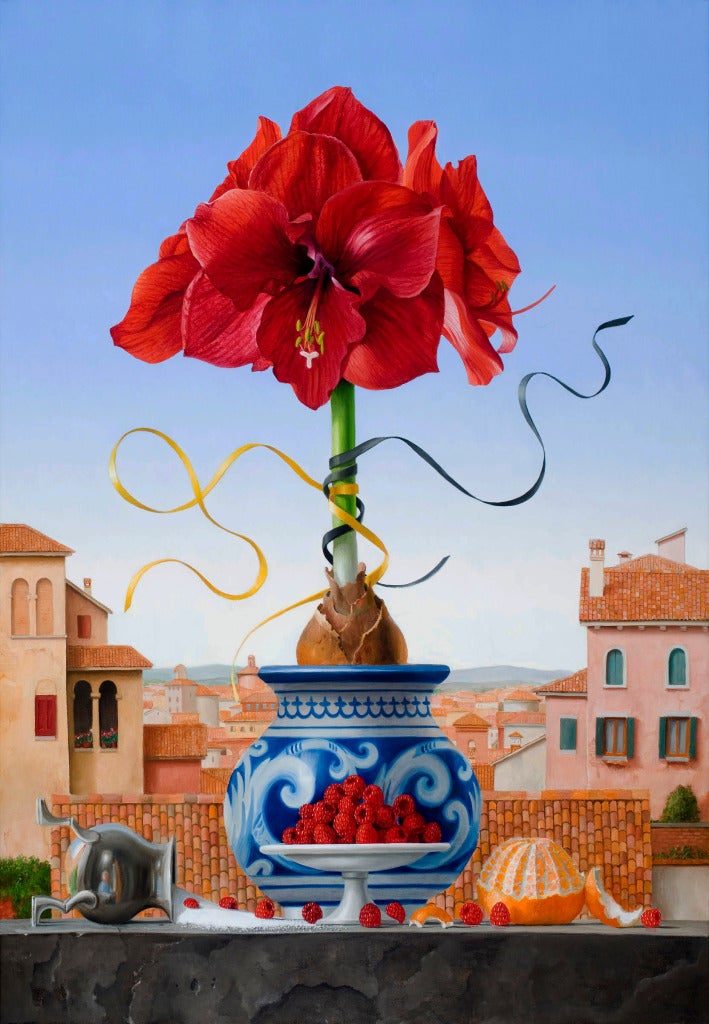 Stillleben mit Amaryllis im Angebot 1