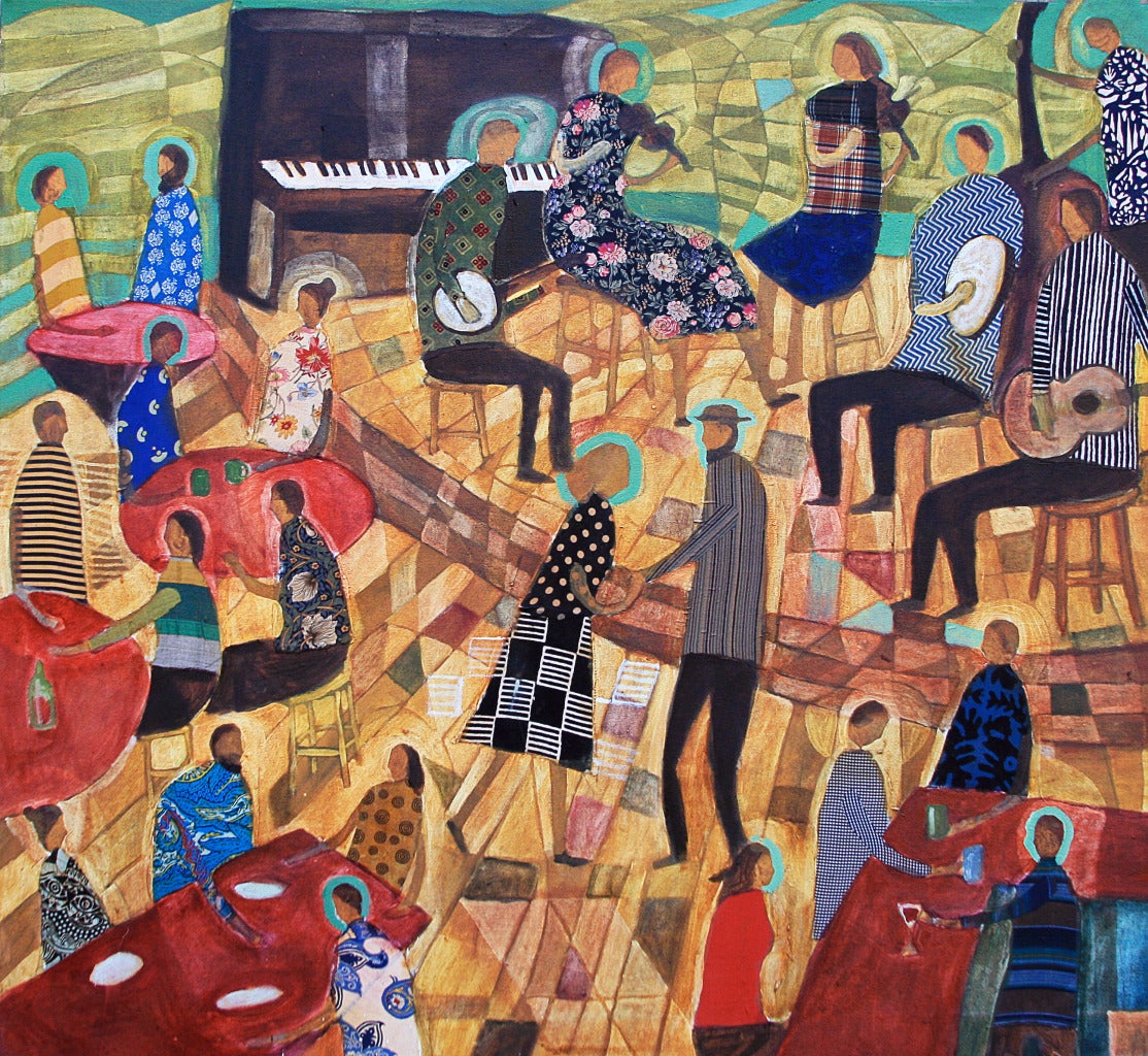 Session Band - Painting by Donald Saaf