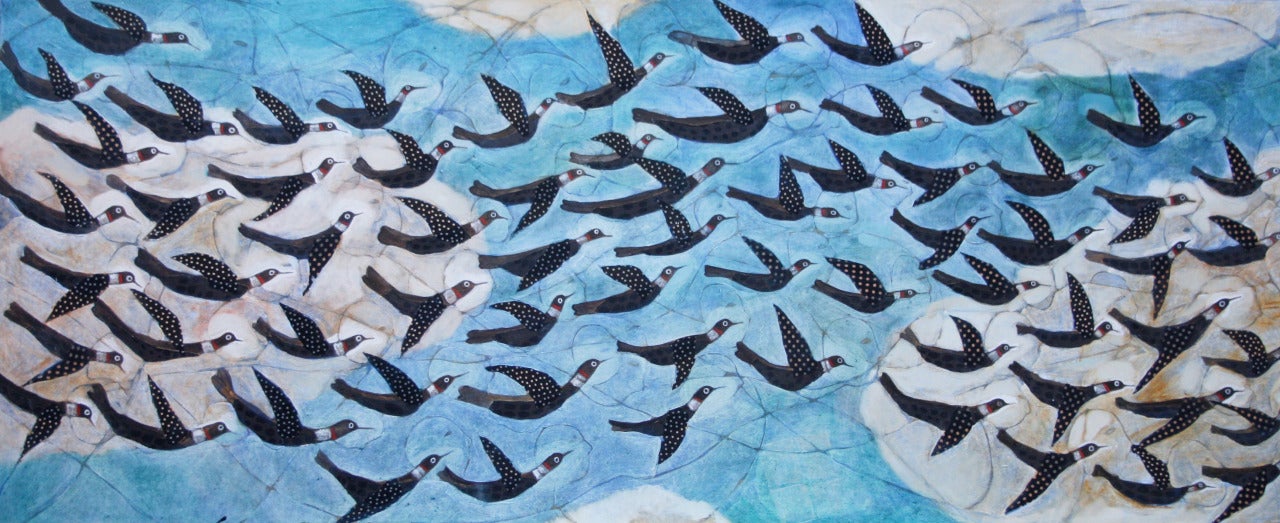 Donald Saaf Landscape Painting - Birds