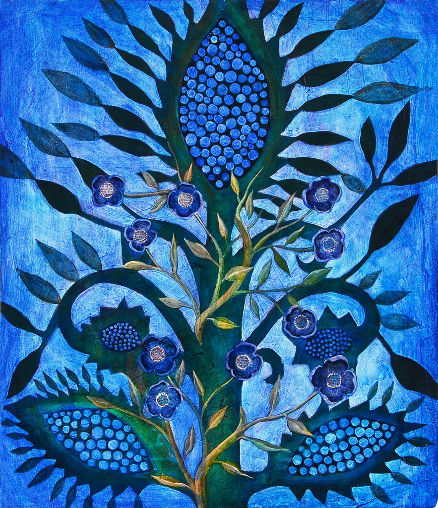 The Story Flower - Painting by Julia Zanes