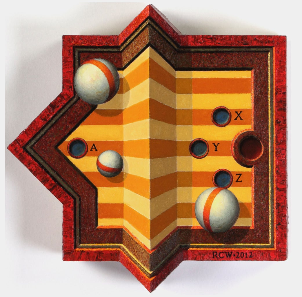 Double Carre - Painting de Richard Whitten