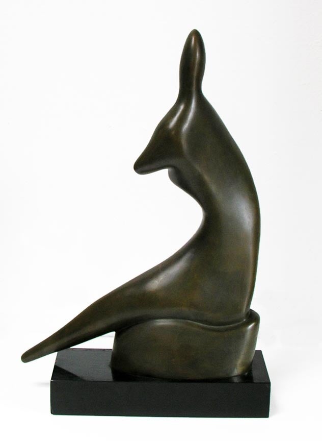 Seated FIgure - Sculpture by Arthur Adams