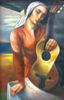 Woman with Guitar