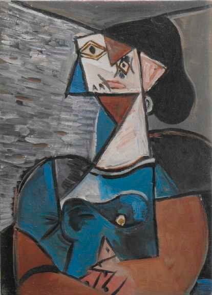 Cubist in Grey and Blue 1