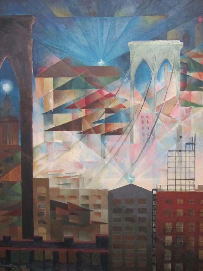 August Mosca - Brooklyn Bridge at Night at 1stDibs