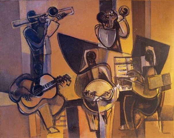 Quintette - Painting by Georges Dayez