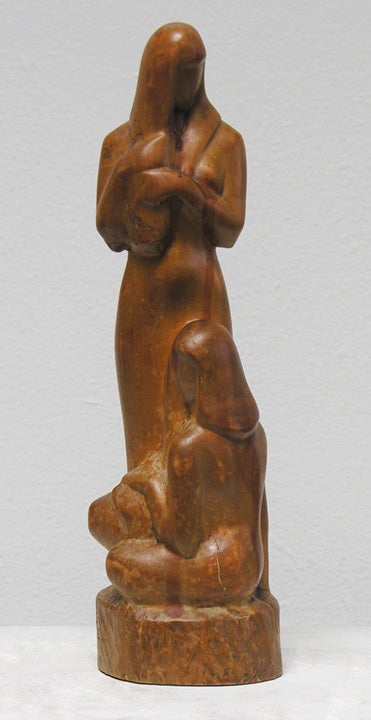Unique wood carving by American