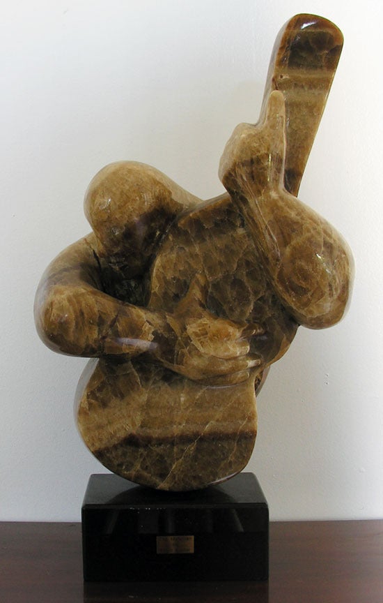 Guitar Player - Sculpture by Erwin Binder