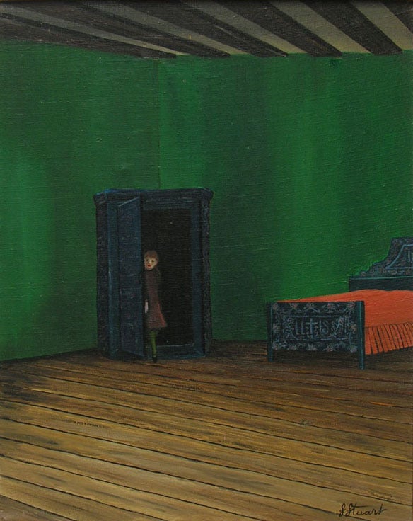 Gloria Stuart Figurative Painting - Girl in the Armoire