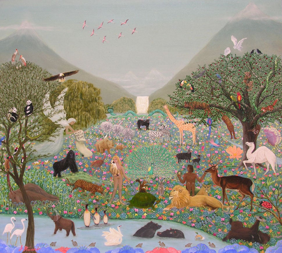 Gloria Stuart Landscape Painting - The Naming of the Animals