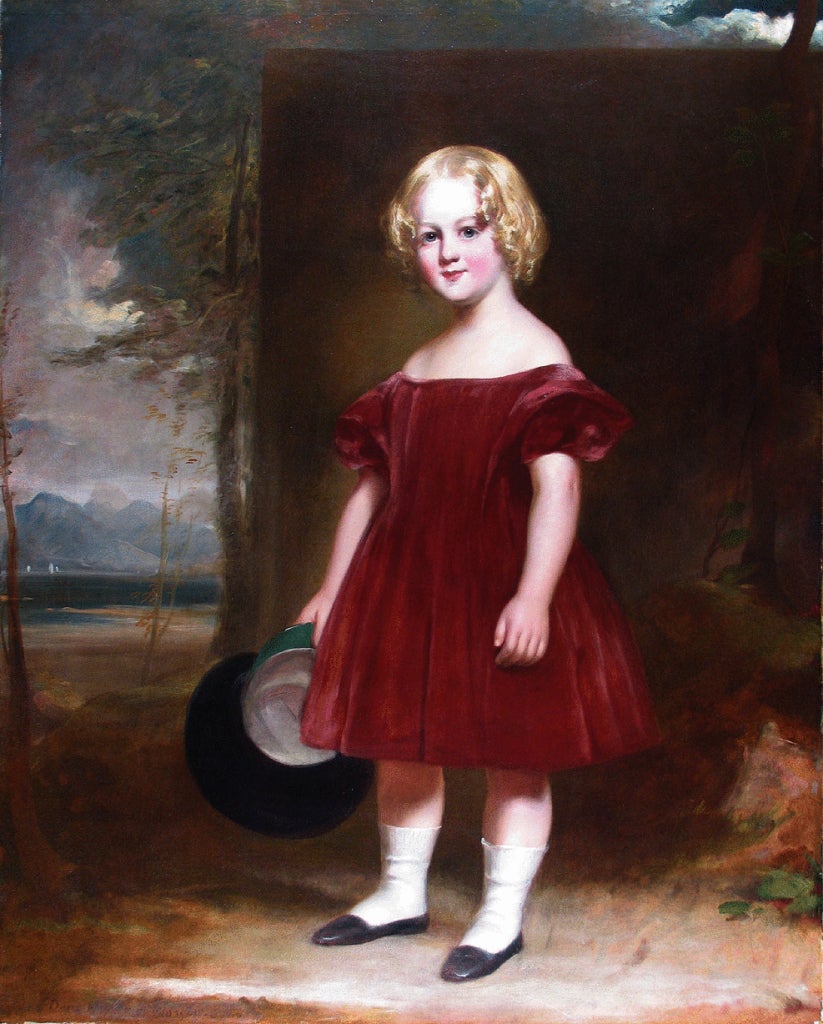 Sir Daniel Macnee Portrait Painting - Portrait of a Young Boy by Macnee, signed. Oil on canvas, 1806-1882