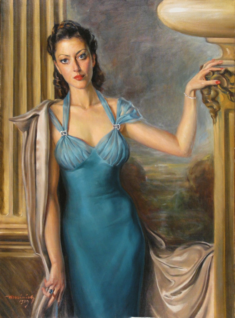 Wolfgang Craig Hanisch Portrait Painting - Portrait of a Lady