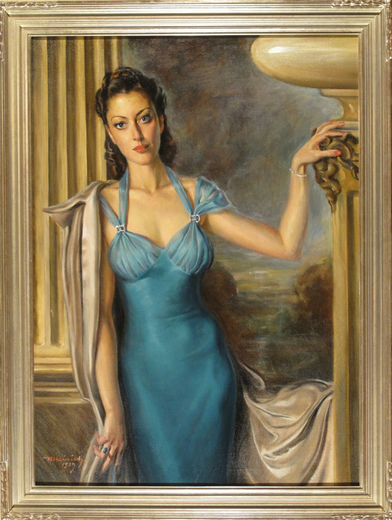 Portrait of a Lady - Painting by Wolfgang Craig Hanisch