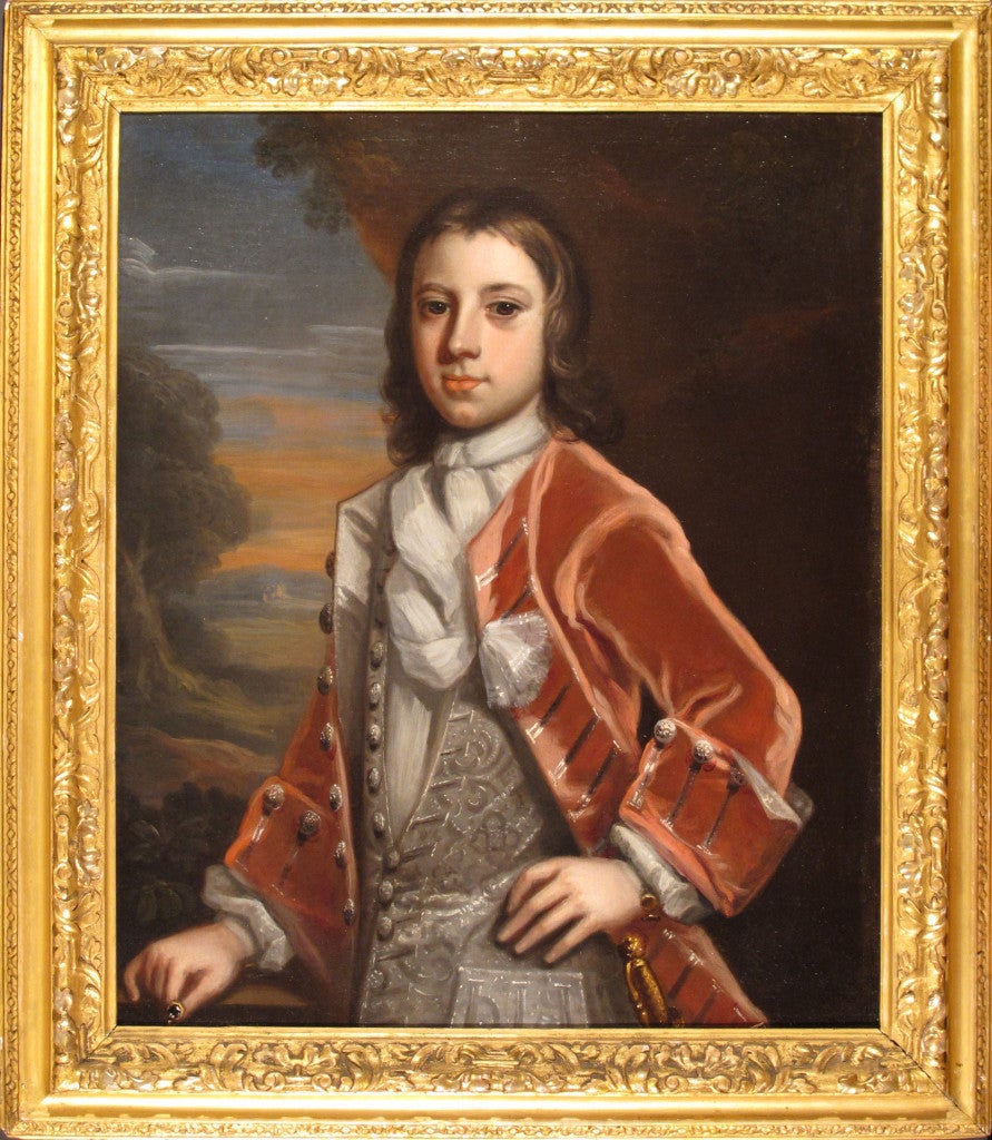 Portrait of a Young Man - Painting by Unknown