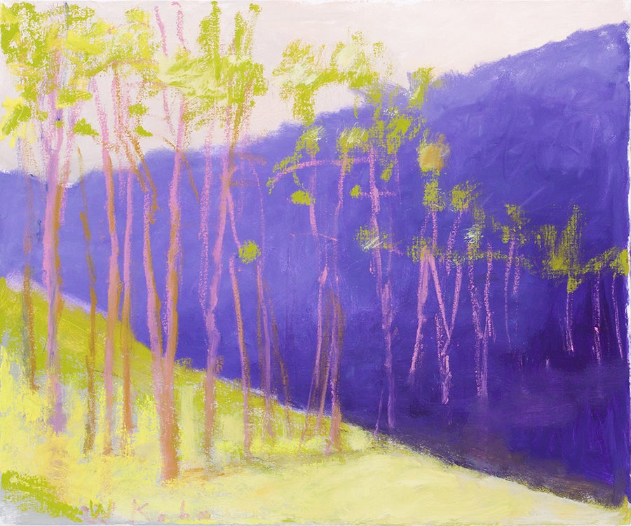 Purple Ridge - Painting by Wolf Kahn