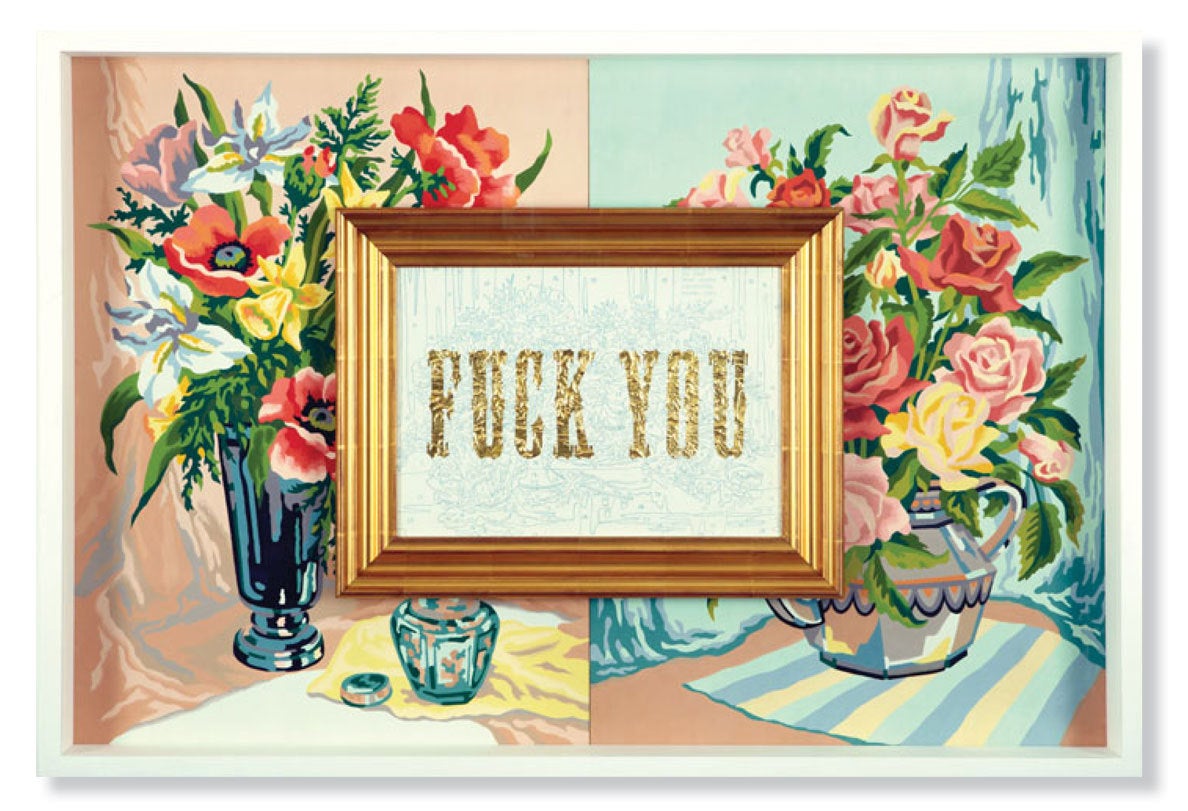Fuck You (That Gun is Always Loaded) - Painting by Trey Speegle