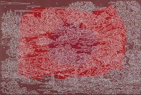 Abstract Bridge (Maroon Square)