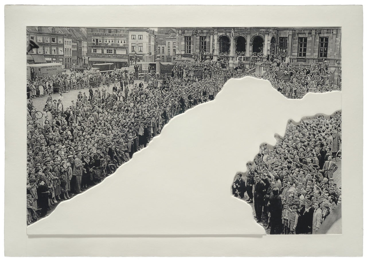 Crowds with Shape of Reason Missing: 1 - Print by John Baldessari