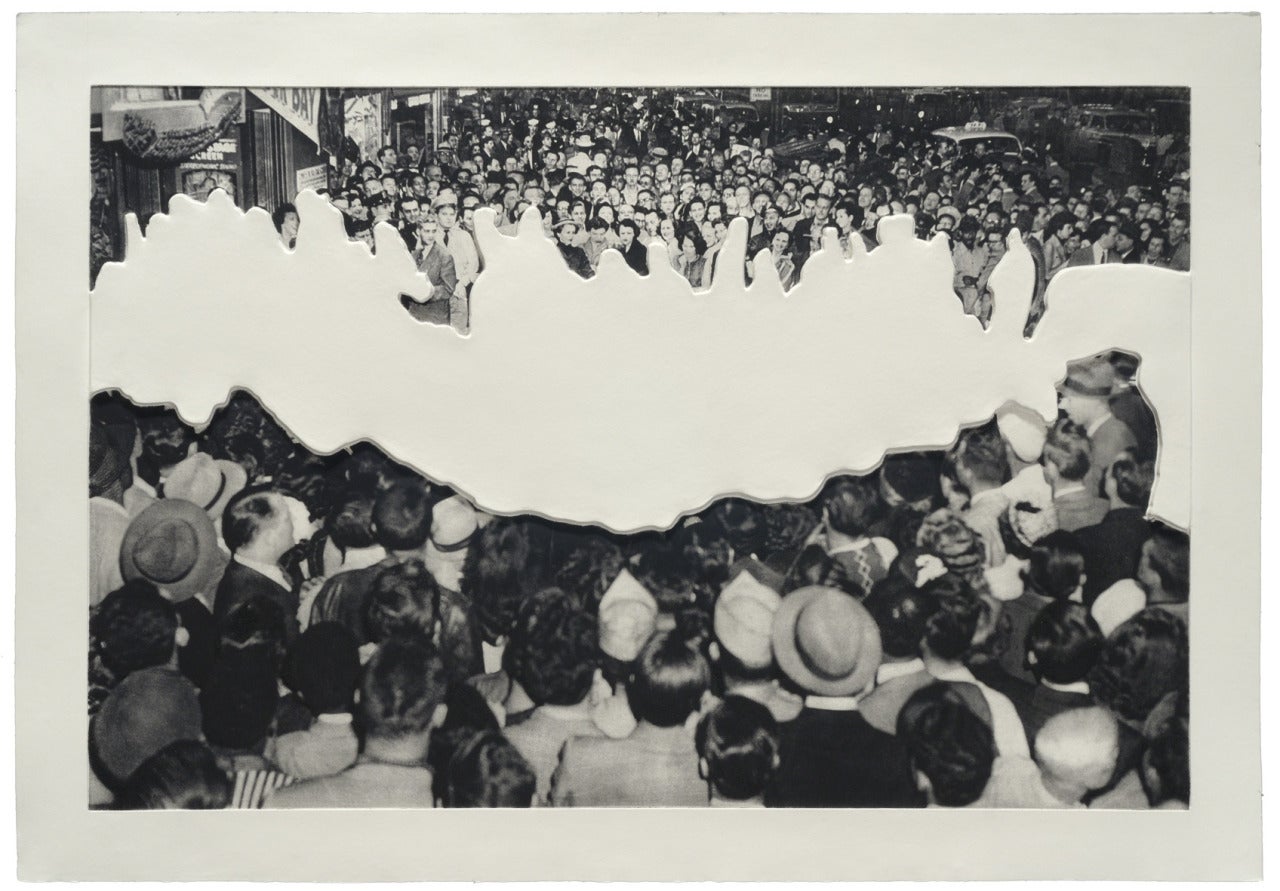 Crowds with Shape of Reason Missing: 2 - Print by John Baldessari